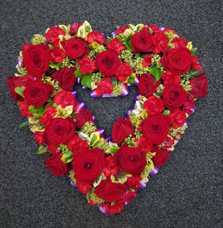 Open Red Heart