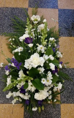 Purple and White Single Ended Spray