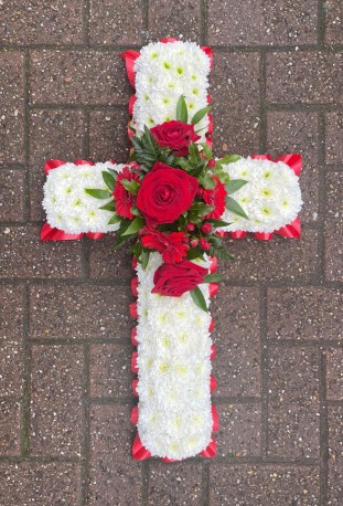 Red and White Classic Cross
