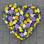 Yellow and Purple Heart