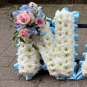 Baby Blue & Pink Letters